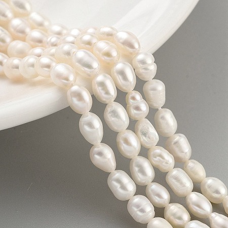 Natural Cultured Freshwater Pearl Beads Strands PEAR-P062-06D-1