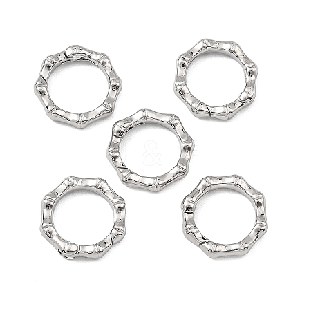 SHEGRACE Brass Spring Gate Ring XGRQ58042-757P-1