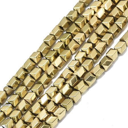 Electroplate Non-magnetic Synthetic Hematite Beads G-S352-74A-01-1