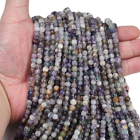 Natural Fluorite Beads Strands G-L628-D06-01-1