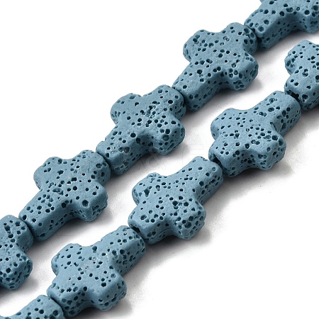 Natural Lava Rock Beads Strands G-L498-E01-01D-1