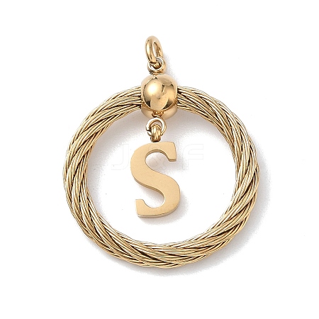 304 Stainless Steel Pendants STAS-D154-01S-G-1