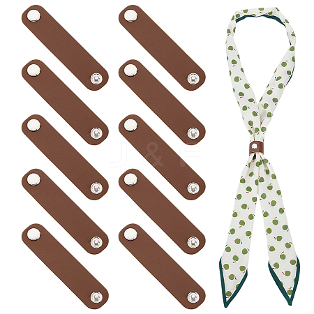 PU Leather Scarf Clips FIND-WH0199-340-1