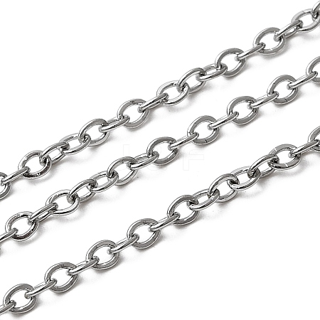 Tarnish Resistant 304 Stainless Steel Cable Chains CHS-Q001-07-100m-1
