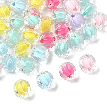 50Pcs Transparent Acrylic Beads TACR-YW0002-30-1
