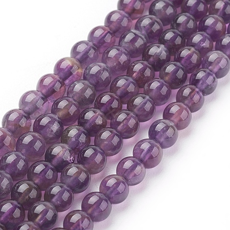 Natural Amethyst Beads Strands X-G-G099-4mm-1-1