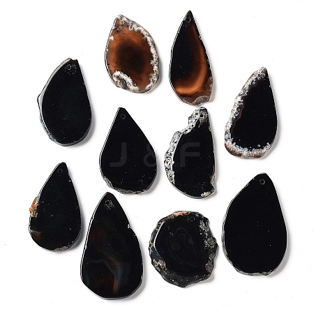 Dyed Mixed Shape Natural Agate Gemstone Big Pendants G-R300-11-1