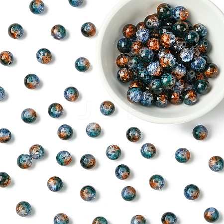 100Pcs Crackle Glass Beads CCG-YW0001-19A-08-1