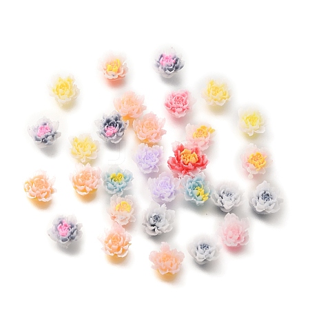 Flower Opaque Resin Cabochons FIND-L019-02B-1