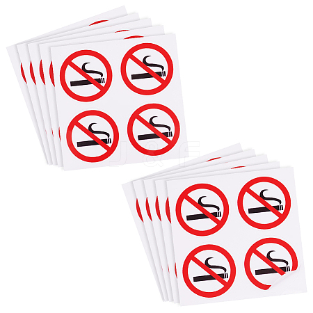 PVC Self-Adhesive No-smoking Warning Stickers STIC-WH0003-017B-1