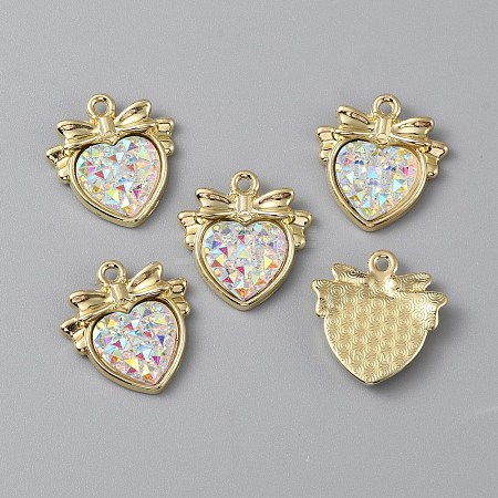 Light Gold Plated Alloy Pendants FIND-WH0137-52LG-1