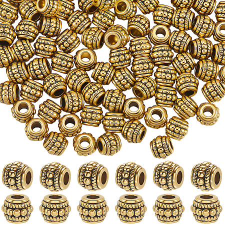 150Pcs Tibetan Silver Beads TIBEB-PA0001-02-1