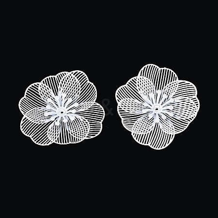 Spray Painted Iron Bead Caps IFIN-N013-05D-1