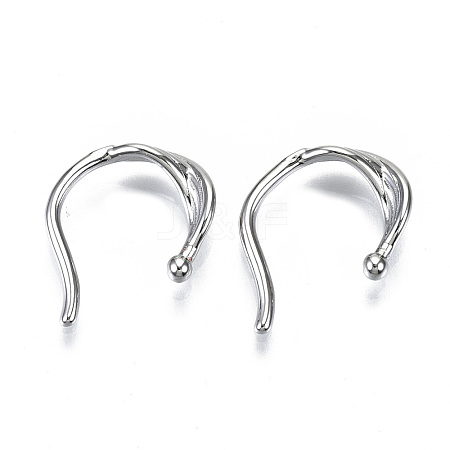 Brass Cuff Earrings EJEW-S201-243P-NR-1