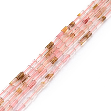 Cherry Quartz Glass Beads Strands G-M389-03-1