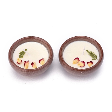 SaddleBrown Porcelain Candles DIY-P009-D06-1