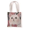 Cat Pattern Canvas Women's Tote Bags PW-WGA189E-10-1