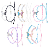 10Pcs 5 Sets 5 Styles Stainless Steel Enamel Link Bracelets BJEW-HS0001-13-1