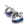 Brass Enamel Locket Pendants KK-F894-15P-3