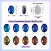 DIY Oval Pendant Making Kits DIY-TA0015-36-4