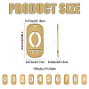 10Pcs 10 Styles 304 Stainless Steel Pendants STAS-FS0002-17G-3