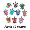 10Pcs 10 Colors Alloy Enamel Connector Charms FIND-YW0003-97-4