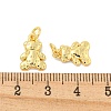 Rack Plating Bear Brass Pendants KK-K341-59G-3