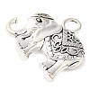 Elephant Tibetan Style Alloy Pendants TIBEP-R344-54AS-LF-2