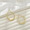 Brass Hoop Earrings for Women EJEW-A121-22G-1