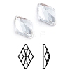 Glass Rhinestone Cabochons RGLA-L025-D03-001-1