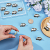 12Pcs Alloy Enamel Brooches JEWB-WR0001-13-3