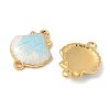 304 Stainless Steel Enamel Shell Shape Connector Charms STAS-U057-16G-2