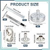 Alloy Boot Lace Hooks FIND-PH0027-20-2