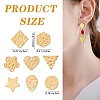 18Pcs 9 Style 304 Stainless Steel Stud Earring Findings STAS-SZ0002-88-2