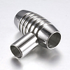 304 Stainless Steel Magnetic Clasps STAS-F132-10P-6mm-3