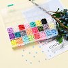 240g 24 Colors Handmade Polymer Clay Beads CLAY-JP0001-10-6mm-6