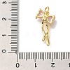 Rack Plating Brass Micro Pave Cubic Zirconia Pendants KK-I720-40G-4