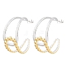 304 Stainless Steel Stud Earrings for Women SA-CBA45D5-34GP-4