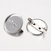 Iron Pin Backs Brooch Findings LS-E040Y-1