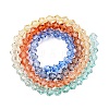 Gradient Color Baking Paint Glass Bead Strands X1-DGLA-A039-T6mm-A014-2