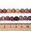 Tibetan Style Natural Agate dZi Beads Strands G-T144-36A-02-4