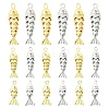 6Pcs 6 Styles Brass Pendants KK-YW0004-59-1