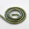 Electroplate Non-magnetic Synthetic Hematite Beads Strands G-J216C-07-2
