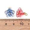 Baking Paint Frosted Glass Pendants GL-CBA010C-01G-3