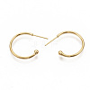 Brass Stud Earrings X-EJEW-T007-02G-NF-2