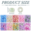 1500Pcs 20 Colors Handmade Lampwork Beads LAMP-TA0001-14-4