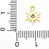 Brass Micro Pave Cubic Zirconia Charms KK-A240-23G-3