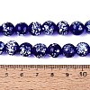 Handmade Lampwork Beads Strands LAMP-Q041-11F-4