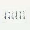 Cool Body Art Mixed Word Smile Shapes Removable Fake Temporary Tattoos Paper Stickers X-AJEW-O006-04-1