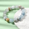 12MM Natural Aquamarine Round Beaded Stretch Bracelets for Women GG-CBA6C75-A01-12mm-3